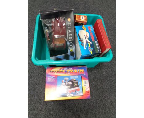 A box containing collector's book, Dinky Toys and Modelled Miniatures, together with boxed Classico Ferrari die cast vehicle,