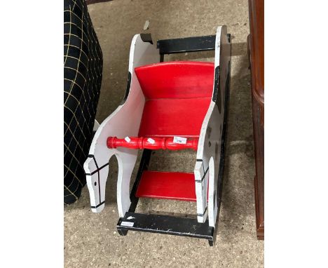 Vintage child's rocking horse chair