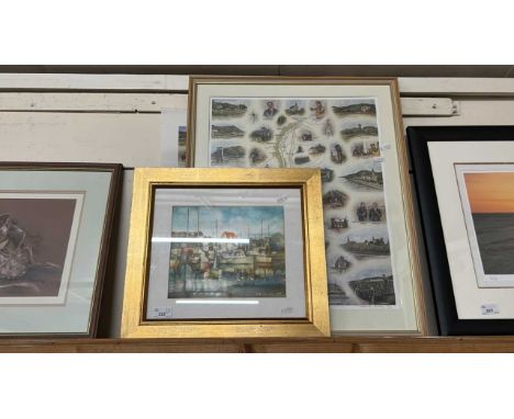 R. Broadley, Hyde Mill, Woodbridge together with modern maps of The Northern Rhone and the River Burgundy (3)
