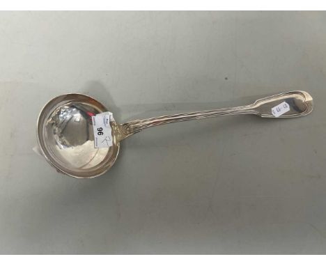 Silver plated soup ladle