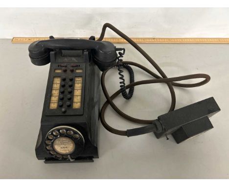 Vintage bakelite cased telephone