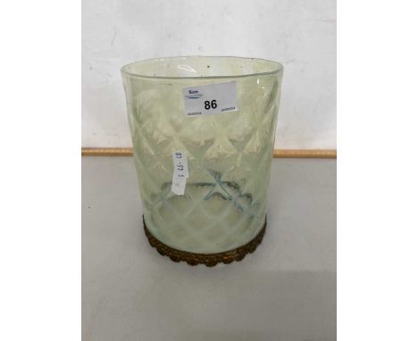 A vaseline glass light shade