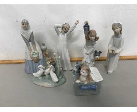 Group of various Nao and similar figures