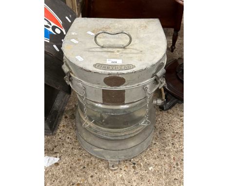 Vintage ships mast head light produced by Galloway Ltd of Leith