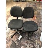 (2) Black Chairs