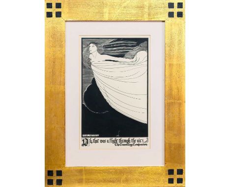 * HANNAH FRANK (SCOTTISH 1908 - 2008), OH, THAT WAS A FLIGHT THROUGH THE AIR! (THE TRAVELLING COMPANION)  pen and ink on pape