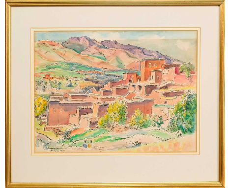 * ALEXANDER GRAHAM MUNRO RSW (SCOTTISH 1903 - 1985), UNTITLED  watercolour on paper, singed, titled indistinctly and dated 19