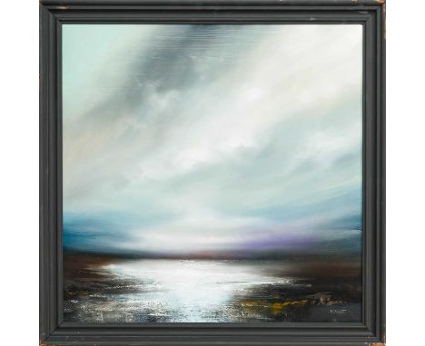 * DARREN SCOTT, FADING LIGHT oil on board, signed, titled and dated 2024 versoframed and under glassimage size 60cm x 60cm, o