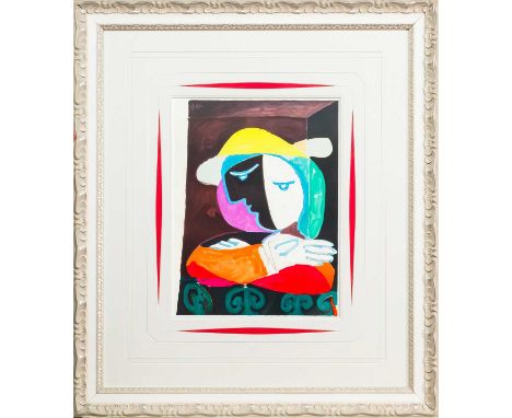AFTER PABLO PICASSO (SPANISH 1881 - 1973), FEMME AU BALCON limited edition lithograph on Papier des Arches from the "Collecti