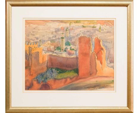 * ALEXANDER GRAHAM MUNRO RSW (SCOTTISH 1903 - 1985), MOULAY IDRISS watercolour on paper, signed and titledmounted, framed and