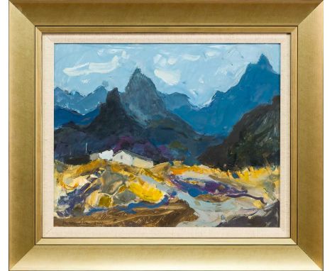 * SHEILA MACMILLAN DA PAI (SCOTTISH 1928 - 2018), BETWEEN MONTEJAQUE AND ZAHARA 13.09.01  oil on board, signed and dated 2001