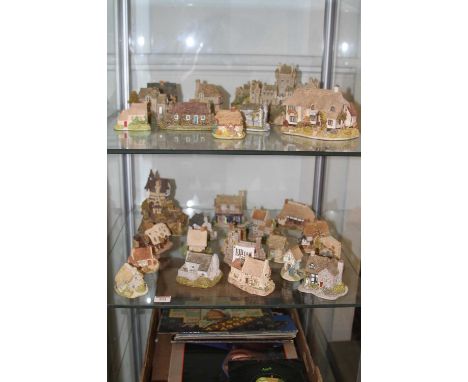 A collection of Lilliput Lane resin model cottagesA few marks and chips