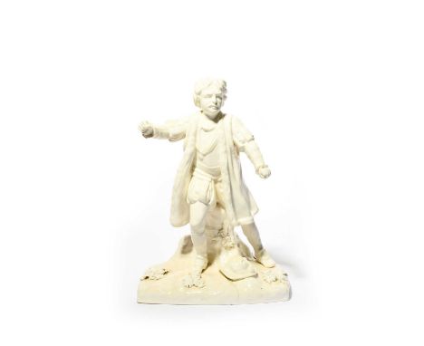 An English porcelain theatrical figure of David Garrick in his role as Richard III, c.1800, probably Derby, after John Dixon'