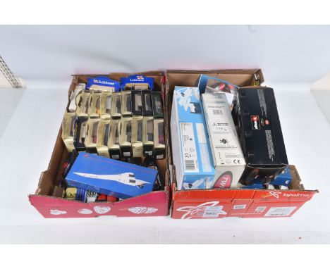 A QUANTITY OF BOXED AND LOOSE DIECAST MODELS, to include a Micro Twister Indoor Remote Control Helicopter with instructions, 