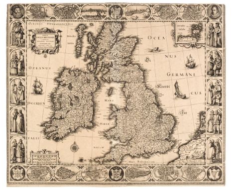 British Isles. Visscher (Claes Janzoon), Tabula Magnae Britanniae Continens Angliam Scotiam et Hiberniam nupperime edita oer 