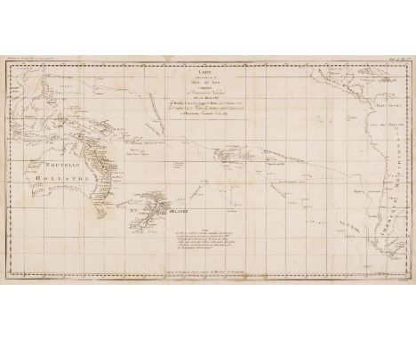 Australasia. Cook (Capt. James &amp; Benard Robert), Carte d'une Partie de la Mer du Sud Contentant les Decouvertes de Vaisse