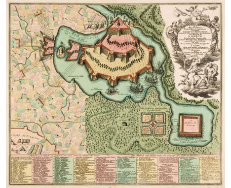 Seutter (Matthaus). Representation Sÿmbolique et Ingenieuse Projettée en Siege et en Bombardement comme il faut empecher prud