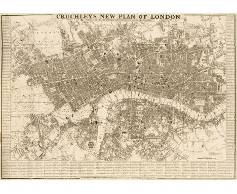 London. Cruchley (G. F.), Cruchley's New Plan of London Shewing all the New and Intended Improvements to the Present Time [18