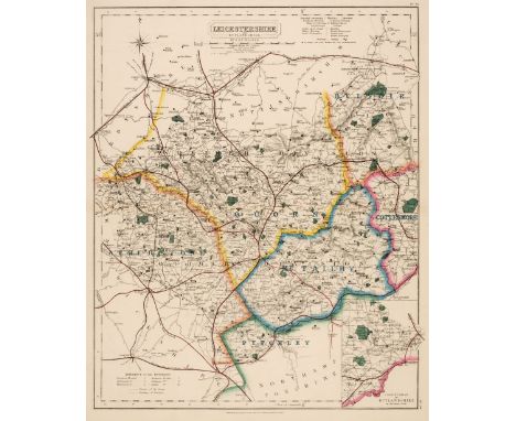 Walker (J. &amp; C., publishers). Hobson's Fox-Hunting Atlas containing separate Maps of every County in England and the thre