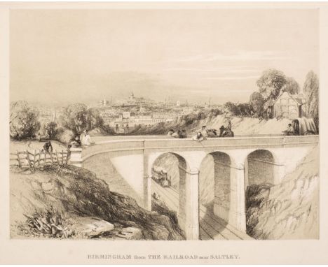 * Birmingham. Radclyffe (Charles), Birmingham from the Railroad near Saltley, circa 1840, tint stone lithograph by &amp; afte