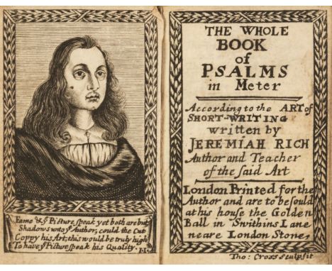 Rich (Jeremiah). The Whole Book of Psalms in Meter According to the Art of Short-Writing written by Jeremiah Rich, Author and