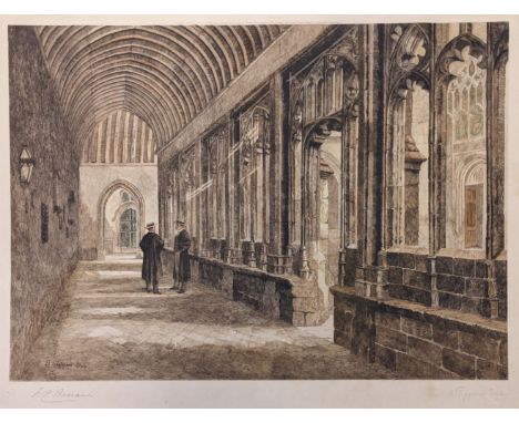 * Radclyffe (Charles William). Memorials of Winchester College, D. Nutt, Winchester, 1846, tinted lithographic title page, in