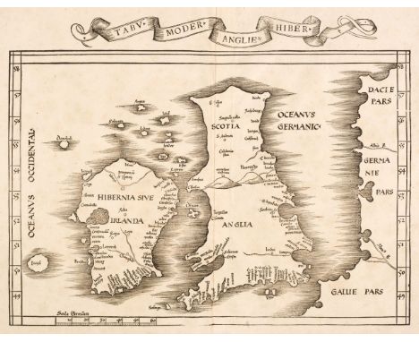 British Isles. Waldseemüller (Martin), Tabu Moder Angliae &amp; Hiber, editors Gaspar &amp; Melchior Treschel, Lyons, 1535, u