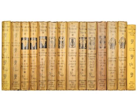 Yellow Book. An Illustrated Quarterly, volumes I-XIII [all published], April 1894-April 1897, volume I 1st issue (with 'Aprtl