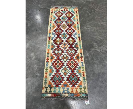 A Choli Kilim carpet runner. 1.94m x 0.66m