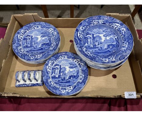 Twenty Two pieces of Spode Italian dinnerware