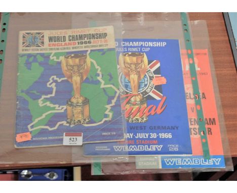 A Jules Rimet world championship 1966 official souvenir programme, together with one other Jules Rimet world championship fin