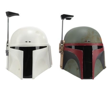 STAR WARS: VARIOUS PRODUCTIONS - Star Wars The Black Series Boba Fett Light-Up Hasbro Helmet and Boba Fett Helmet Casting - A