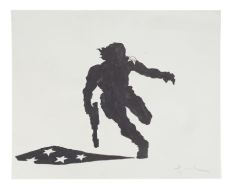 CAPTAIN AMERICA: THE WINTER SOLDIER (2014) - Hand-Drawn David Mack Bucky Barnes End Credit Artwork - Bucky Barnes artwork han
