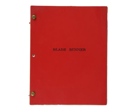 BLADE RUNNER (1982) - Draft Script - A draft script from the production of Ridley Scott's sci-fi classic Blade Runner. The sc