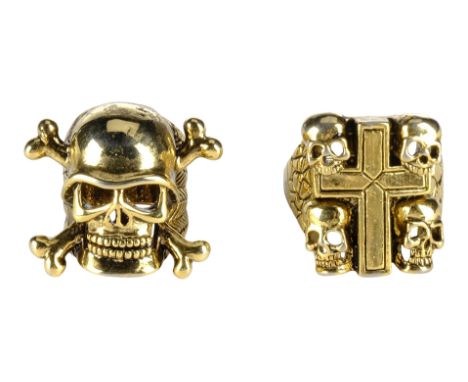 SONS OF ANARCHY (T.V. SERIES, 2008-2014) - Pair of Harry "Opie" Winston's (Ryan Hurst) Skull Rings - A pair of Harry "Opie" W