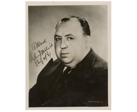 ALFRED HITCHCOCK - Alfred Hitchcock-Autographed Portrait Photograph - An autographed portrait photograph of Alfred Hitchcock.