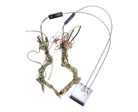 GREMLINS 2: THE NEW BATCH (1990) - Mechanical Gremlin Skeleton Legs - A pair of mechanical Gremlin skeleton legs from Joe Dan