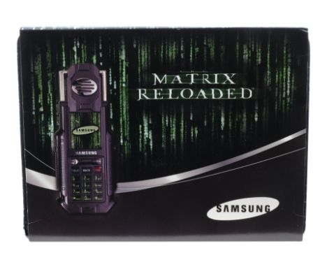 THE MATRIX RELOADED (2003) - Sealed Promotional Samsung SPH-N270 Cell Phone - A sealed Samsung SPH-N270 cell phone from the p