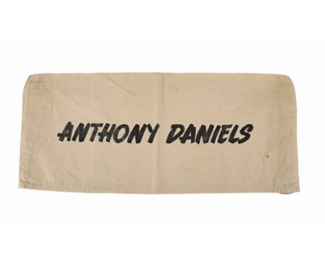 STAR WARS: RETURN OF THE JEDI (1983) - Anthony Daniels Collection: Anthony Daniels' Photo-matched Chairback - Anthony Daniels