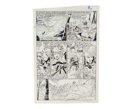 MARVEL COMICS - Uncanny X-Men Vol 1 #216 Page 6 by Jackson Guice and Dan Green - An Uncanny X-Men Vol 1 #216 page 6 published