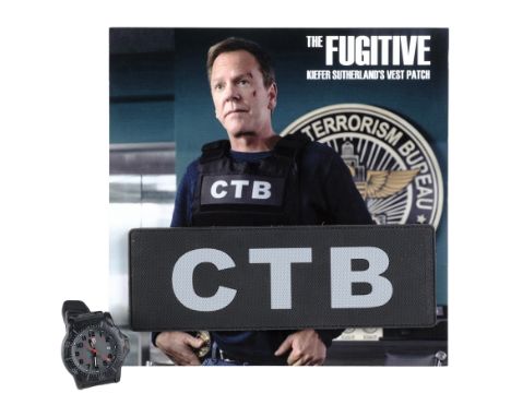 THE FUGITIVE (T.V. MINI-SERIES, 2020) - Detective Clay Bryce's (Kiefer Sutherland) Vest Patch and Watch - Detective Clay Bryc
