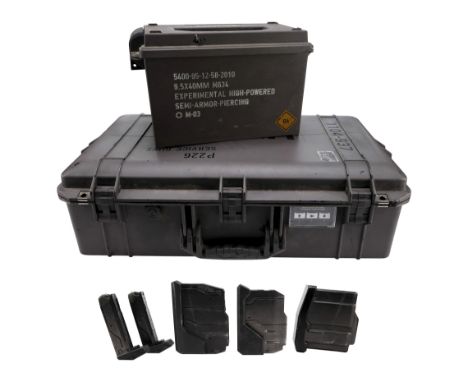 HALO (T.V. SERIES, 2022) - Production-Made Ammunition Case and Box with Gun Magazines - A production-made ammunition case and