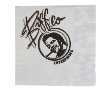 BACK TO THE FUTURE PART II (1989) - BiffCo Enterprises Cocktail Napkin - A BiffCo Enterprises cocktail napkin from Robert Zem