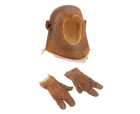 DOCTOR WHO (2005 - PRESENT) - Sontaran Headpiece and Hands - A Sontaran headpiece and hands from the revived BBC sci-fi telev