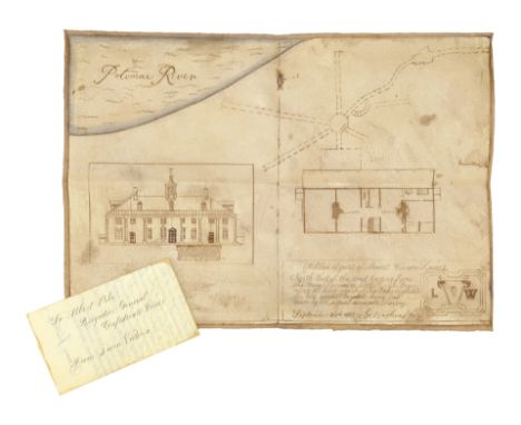 NATIONAL TREASURE: BOOK OF SECRETS (2007) - Ben Gates' (Nicolas Cage) Hand-Illustrated Mount Vernon Map with Mitch Wilkinson'