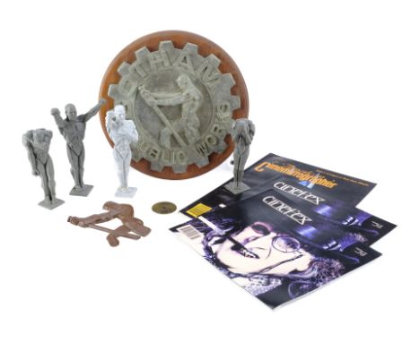 BATMAN RETURNS (1992) - Production-Made Gotham Plaza Model Miniatures and Crew Gift Plaque - A set of production-made Gotham 
