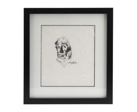 WARP! (1973) - Framed Hand-Drawn Neal Adams Prince Chaos Concept Sketch - A framed Prince Chaos concept sketch hand-drawn by 