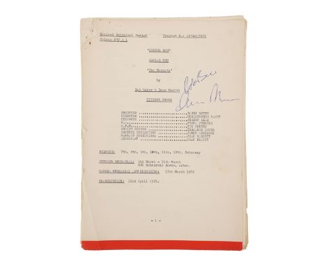 DOCTOR WHO: THE MUTANTS (S9 E17) (1972) - Autographed Revised Rehearsal Script - An autographed, revised rehearsal script fro
