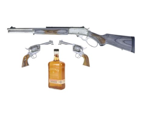 KINGSMAN: THE GOLDEN CIRCLE (2017) - Whiskey's (Pedro Pascal) Stunt Revolvers, Tequila's (Channing Tatum) Stunt Rifle, and St