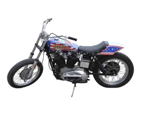 VIVA KNIEVEL! (1976) - Evel Knievel's Custom 1976 Harley Davidson XLCH 1000 Sportster Motorcycle - Evel Knievel's Custom 1976